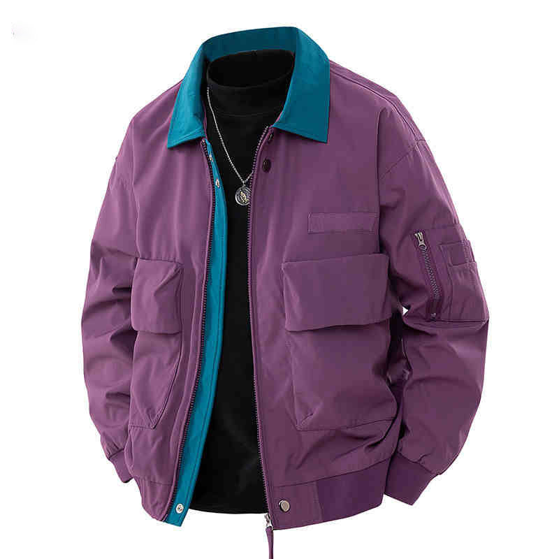 American Baseball Collar Coat for Men