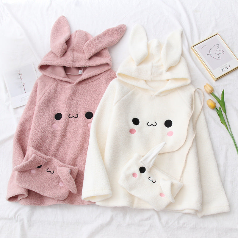 Cashmere Sweater for Women Japanese Style Embroidered