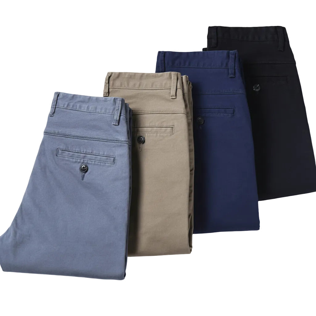 Casual Trousers Slim Fit Straight Men