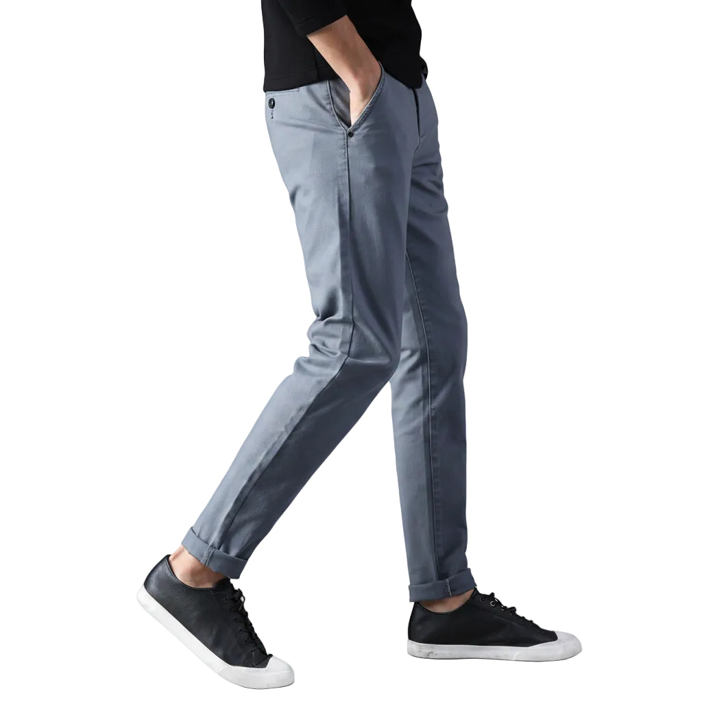 Casual Trousers Slim Fit Straight Men