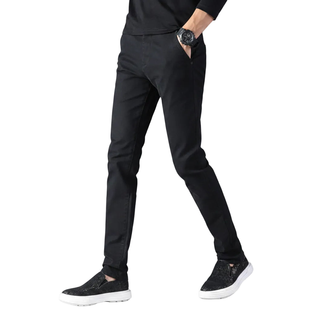 Casual Trousers Slim Fit Straight Men