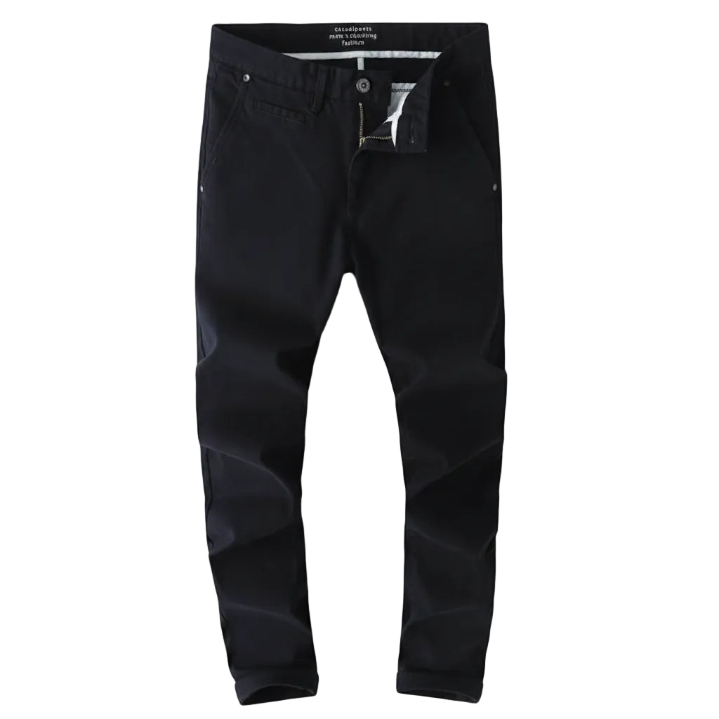 Casual Trousers Slim Fit Straight Men