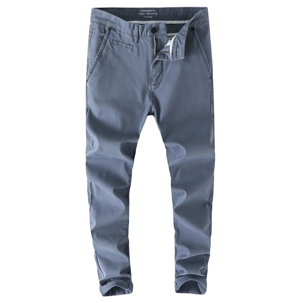 Casual Trousers Slim Fit Straight Men