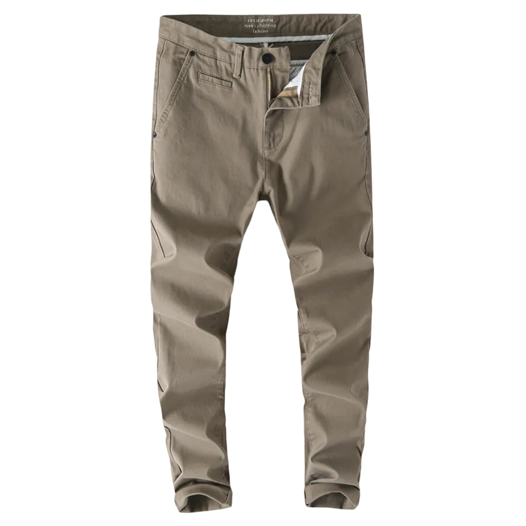 Casual Trousers Slim Fit Straight Men