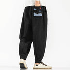 Chinese Style Retro Embroidery Men Trousers