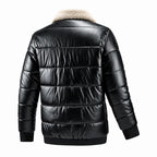 Cotton Men Fur Collar Trend Thickened Leisure Jacket