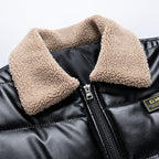 Cotton Men Fur Collar Trend Thickened Leisure Jacket