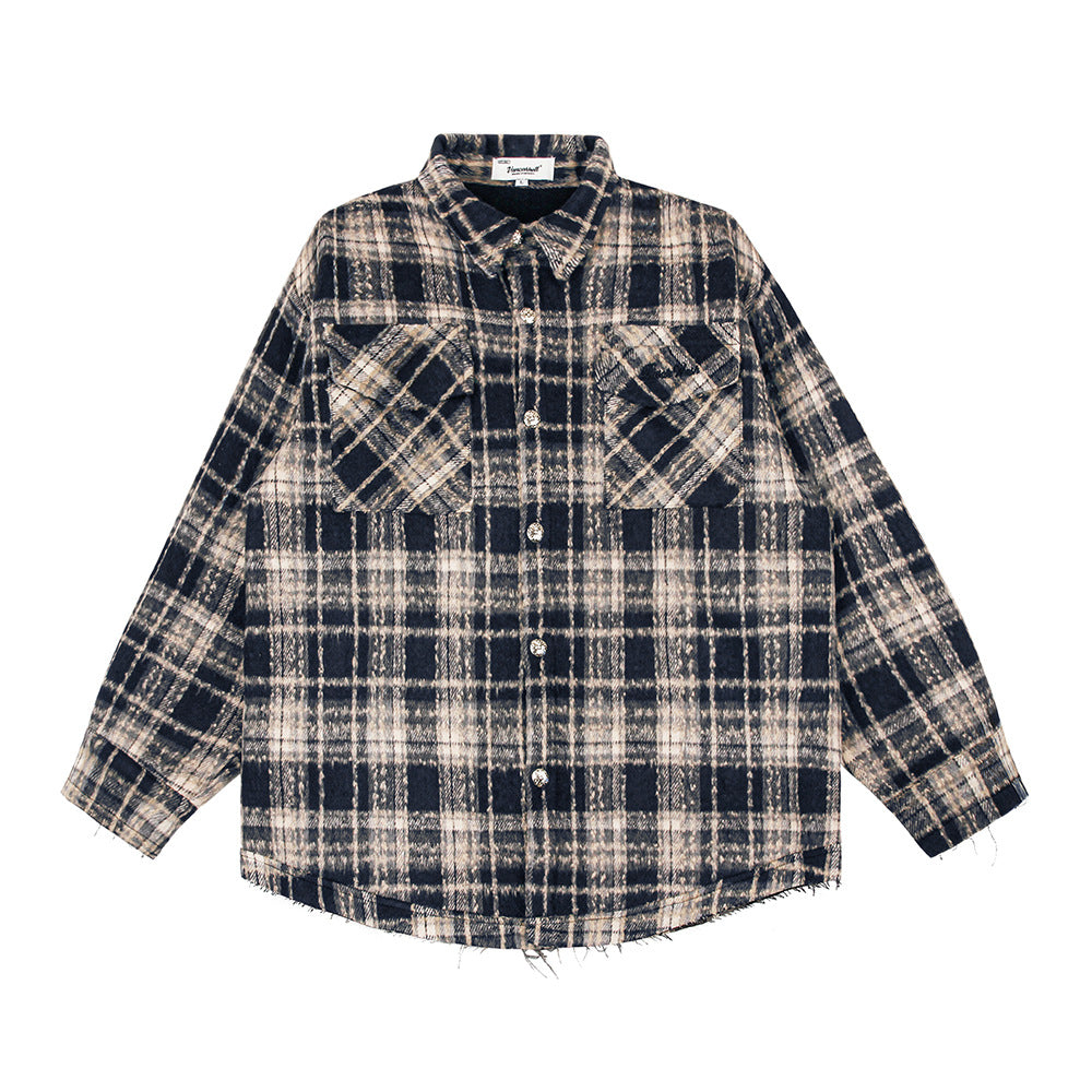 Fashion Retro Plaid Shirt for Men