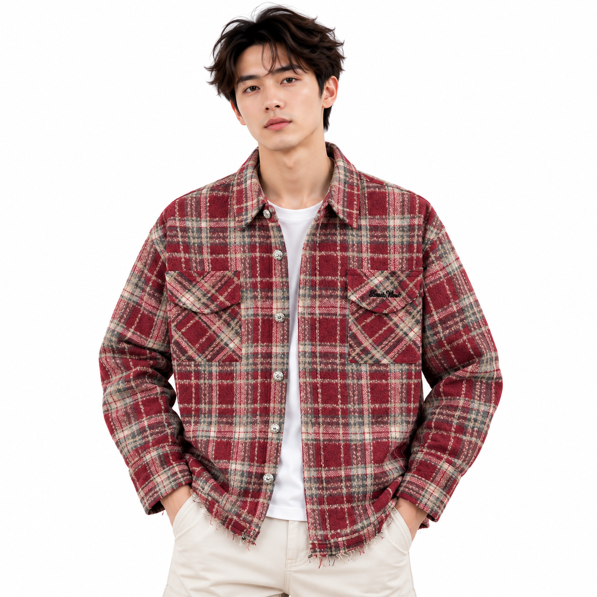 Fashion Retro Plaid Shirt for Men