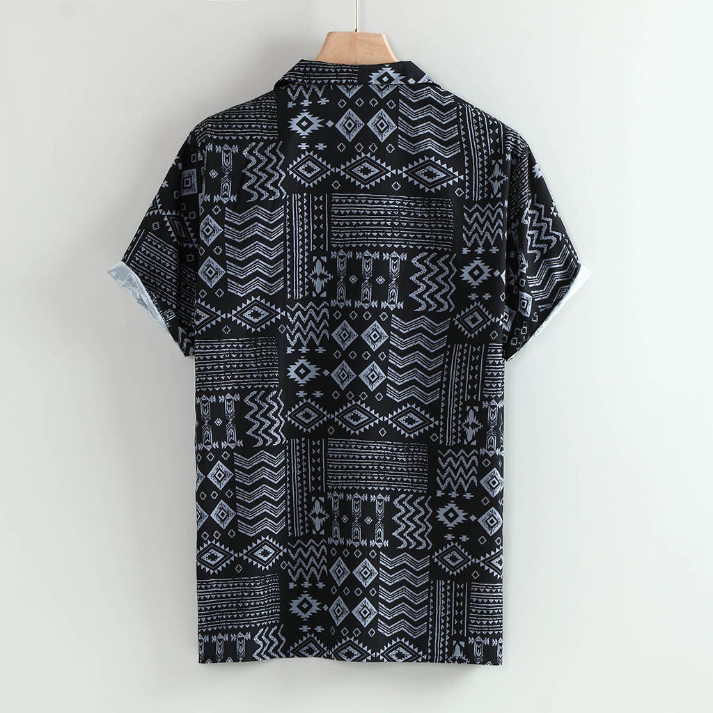 Hawaiian Men's Shirt Printed Casual Summer Loose