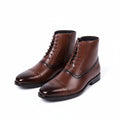 Men Brown Vintage Safety Shoes