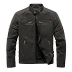 Men Fashion Pu Leather Jackets Coats