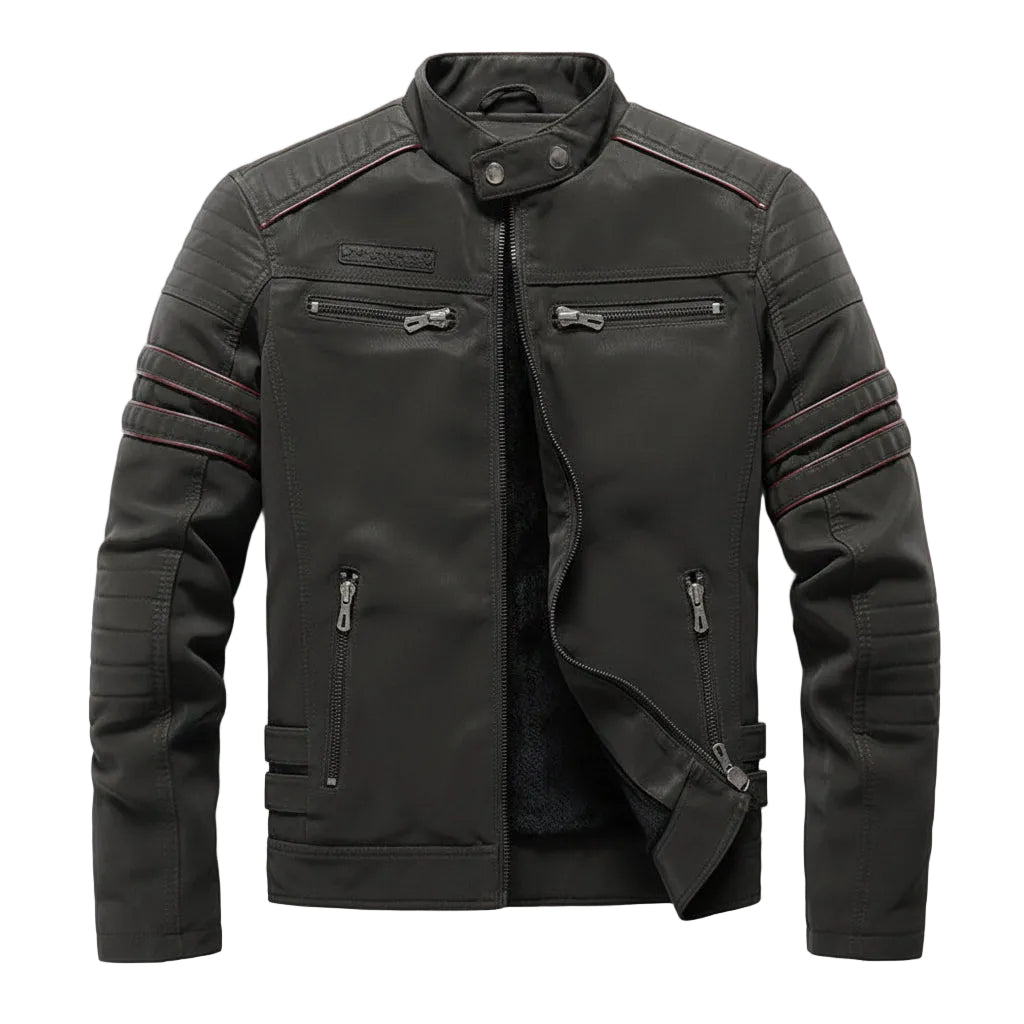 Men Fashion Pu Leather Jackets Coats