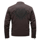 Men Fashion Pu Leather Jackets Coats