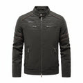Men Fashion Pu Leather Jackets Coats