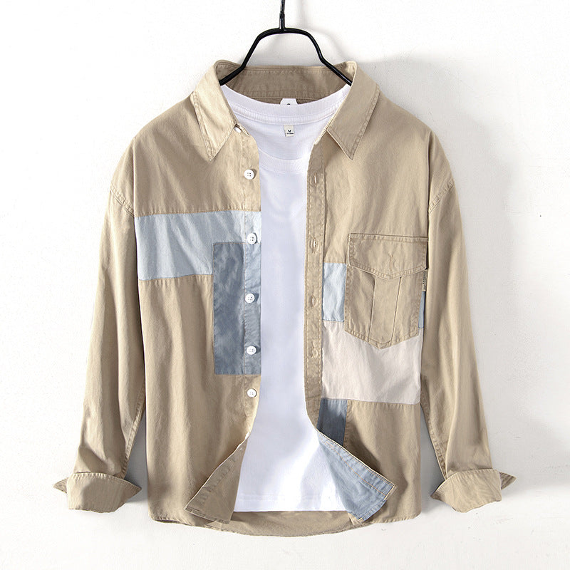 Men's Cotton Casual Workwear Shirt Jacket