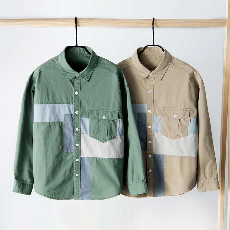 Men's Cotton Casual Workwear Shirt Jacket