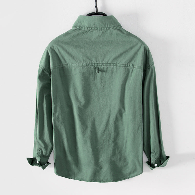 Men's Cotton Casual Workwear Shirt Jacket