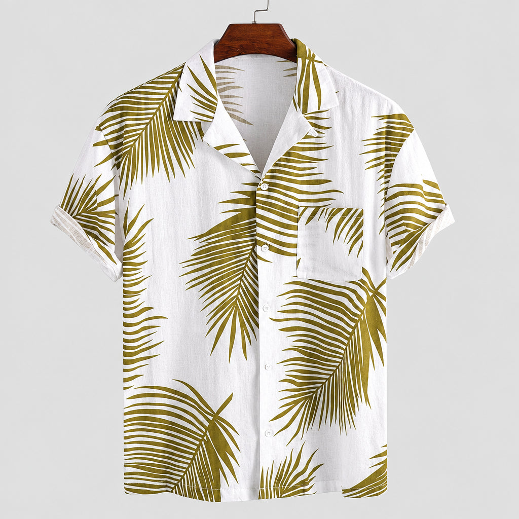 New Fashion Casual Hawaiian Floral Shirt for Men
