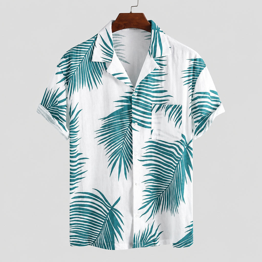 New Fashion Casual Hawaiian Floral Shirt for Men