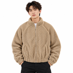 New Thickened Faux Cashmere Coat For Men