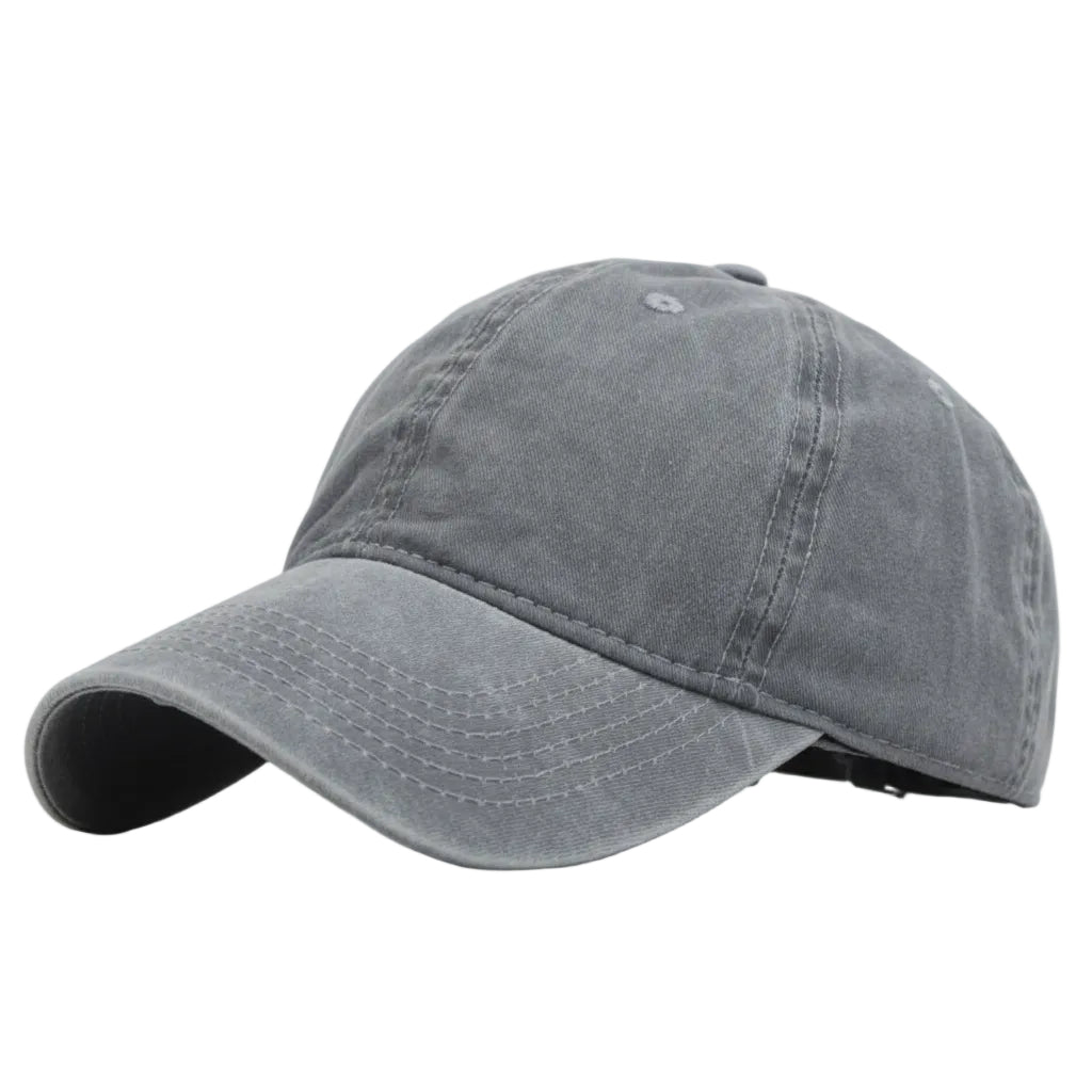 Solid Color Baseball Hat Couple Wash Hat For Men
