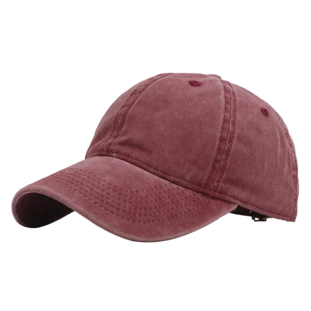 Solid Color Baseball Hat Couple Wash Hat For Men