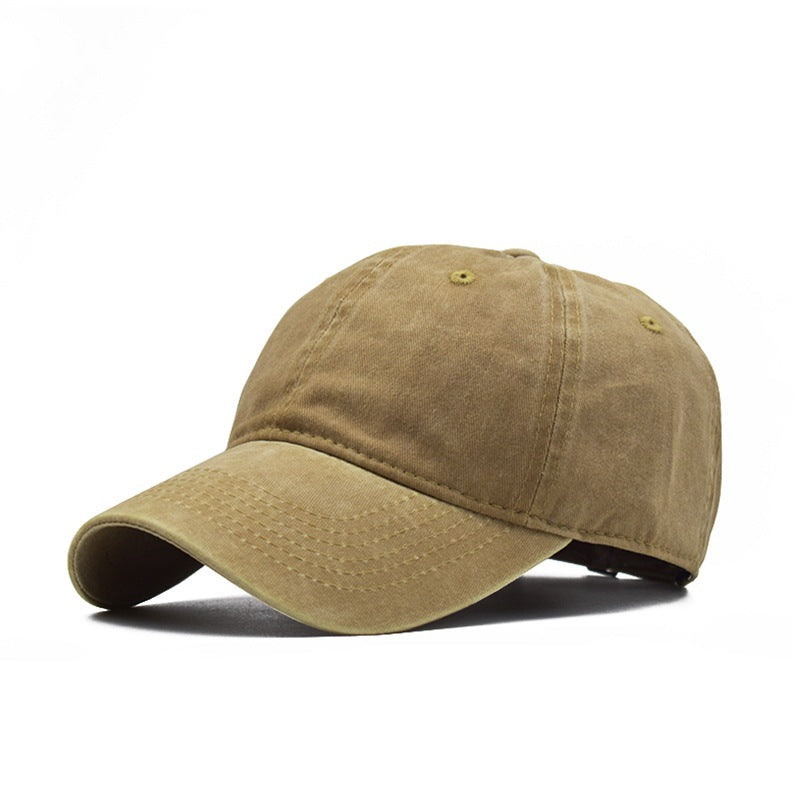 Solid Color Baseball Hat Couple Wash Hat For Men