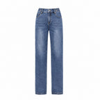 Straight Jeans Stretch Slimming Women Wide Leg