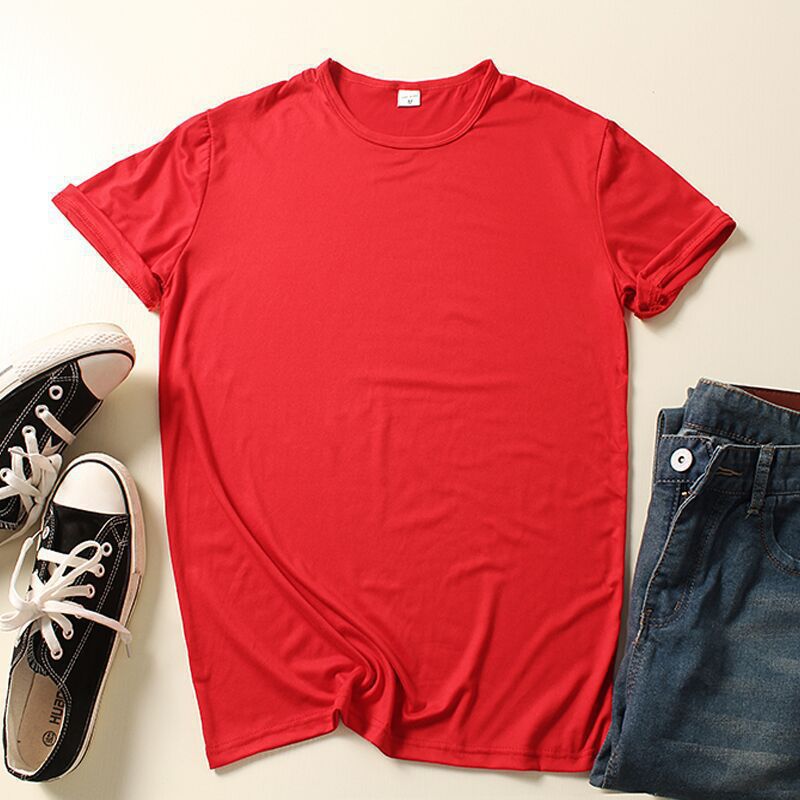 Summer Clothing Crew-neck Blank T-shirts For Men And Women