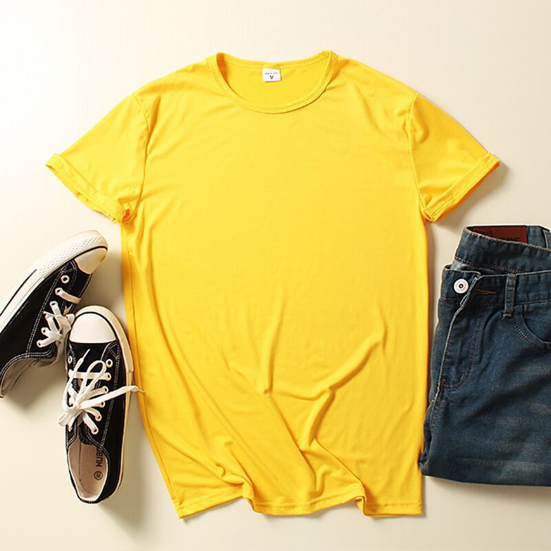 Summer Clothing Crew-neck Blank T-shirts For Men And Women