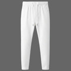 Twill Stretch White Trousers For Men