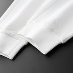 Twill Stretch White Trousers For Men