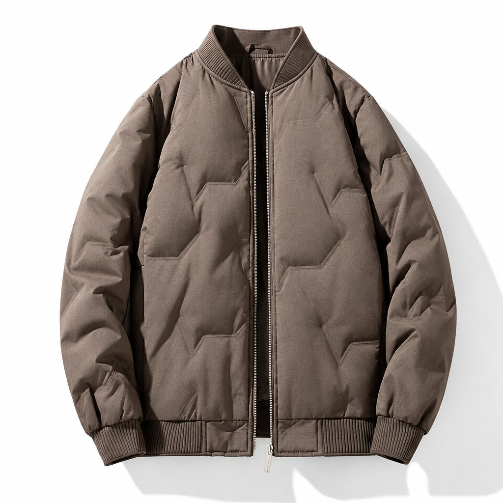 White Duck Down Thickened Winter Jacket for Men